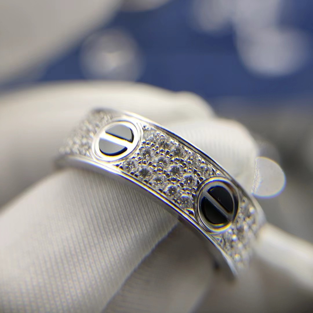 Cartier Love diamond-paved ceramic White gold - image 2