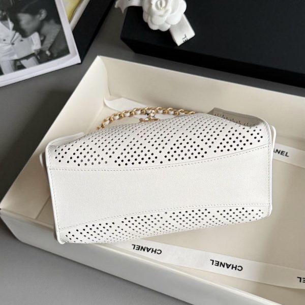 CHANEL 25 MINI Perforated Calfskin Handbag - image 5