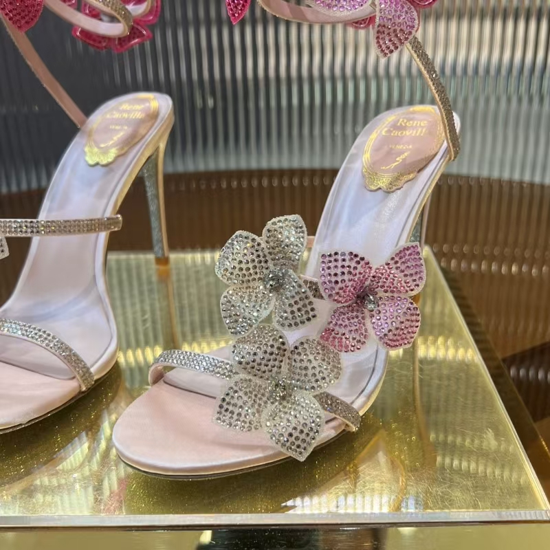 RC 105 crystal-embellished satin sandals - image 7
