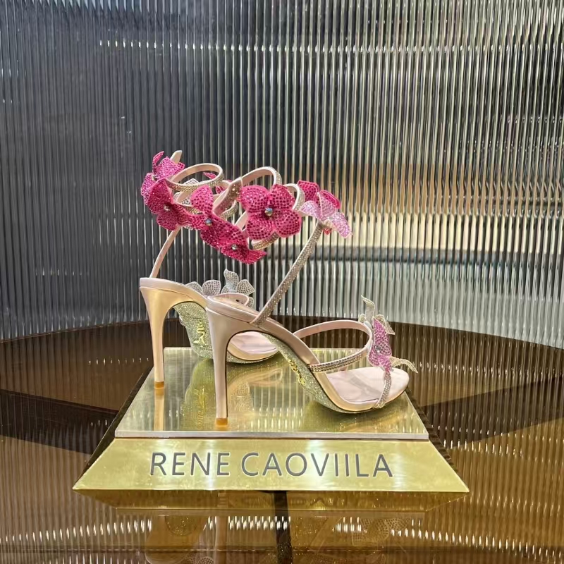 RC 105 crystal-embellished satin sandals - image 4