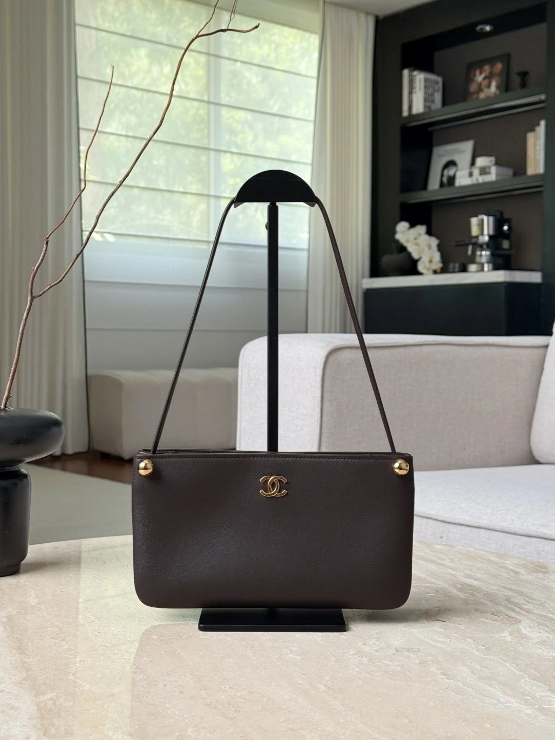 CHANEL 26S Hobo Bag Calfskin Gold Hardware - image 2