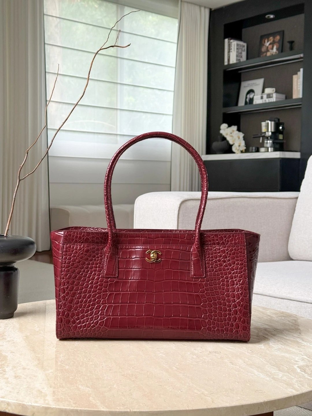 CHANEL Small Tote bag Crocodile embossed calfskin - image 2