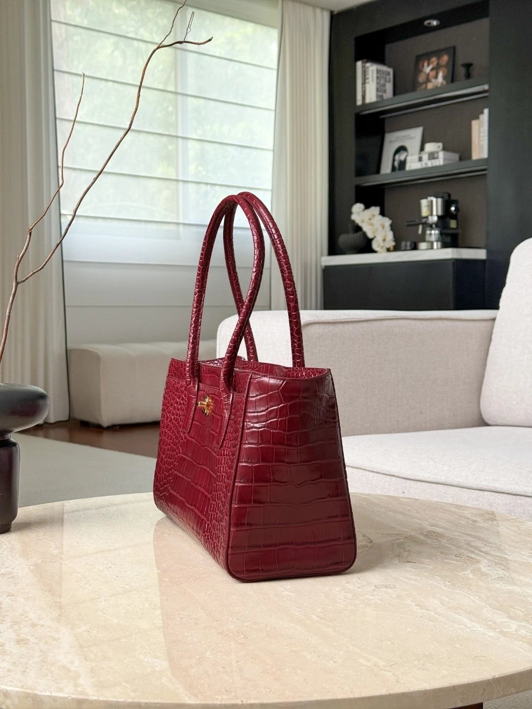 CHANEL Small Tote bag Crocodile embossed calfskin - image 4