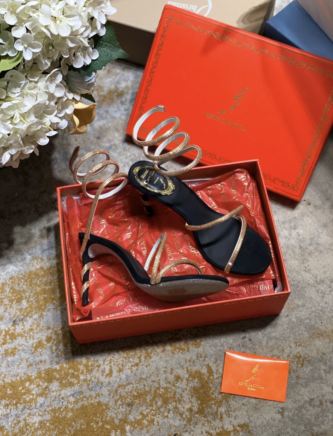 RENE  CAOVILLA Margot  jewelled snake sandals - image 17