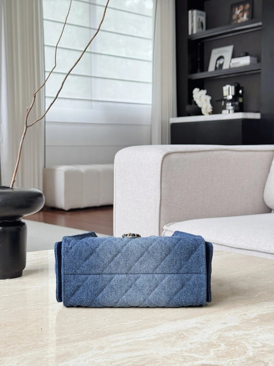 CHANEL 26C MINI Hobo Bag Denim - image 5