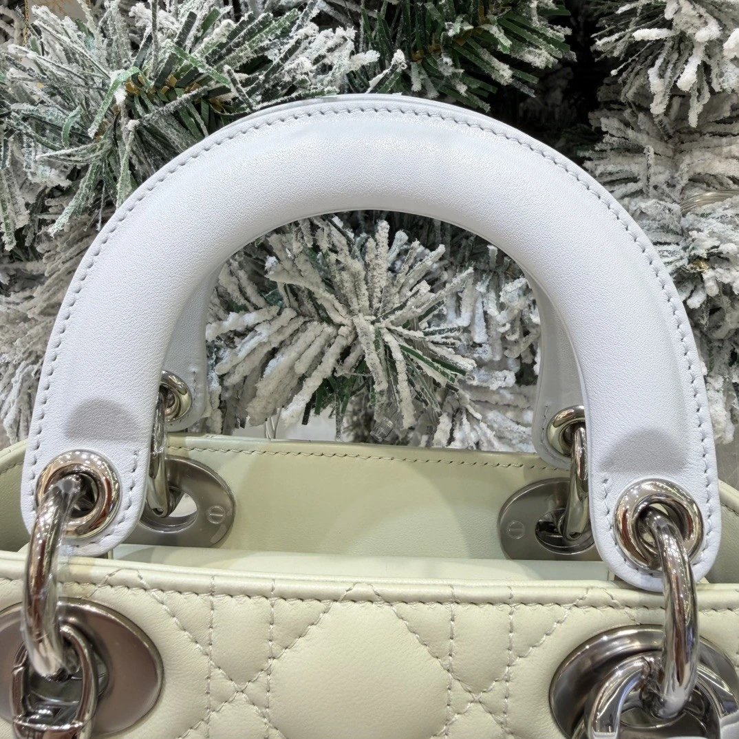 Mini Lady Dior Bag with Chain Two-Tone Green and Blue Cannage Lambskin - image 7