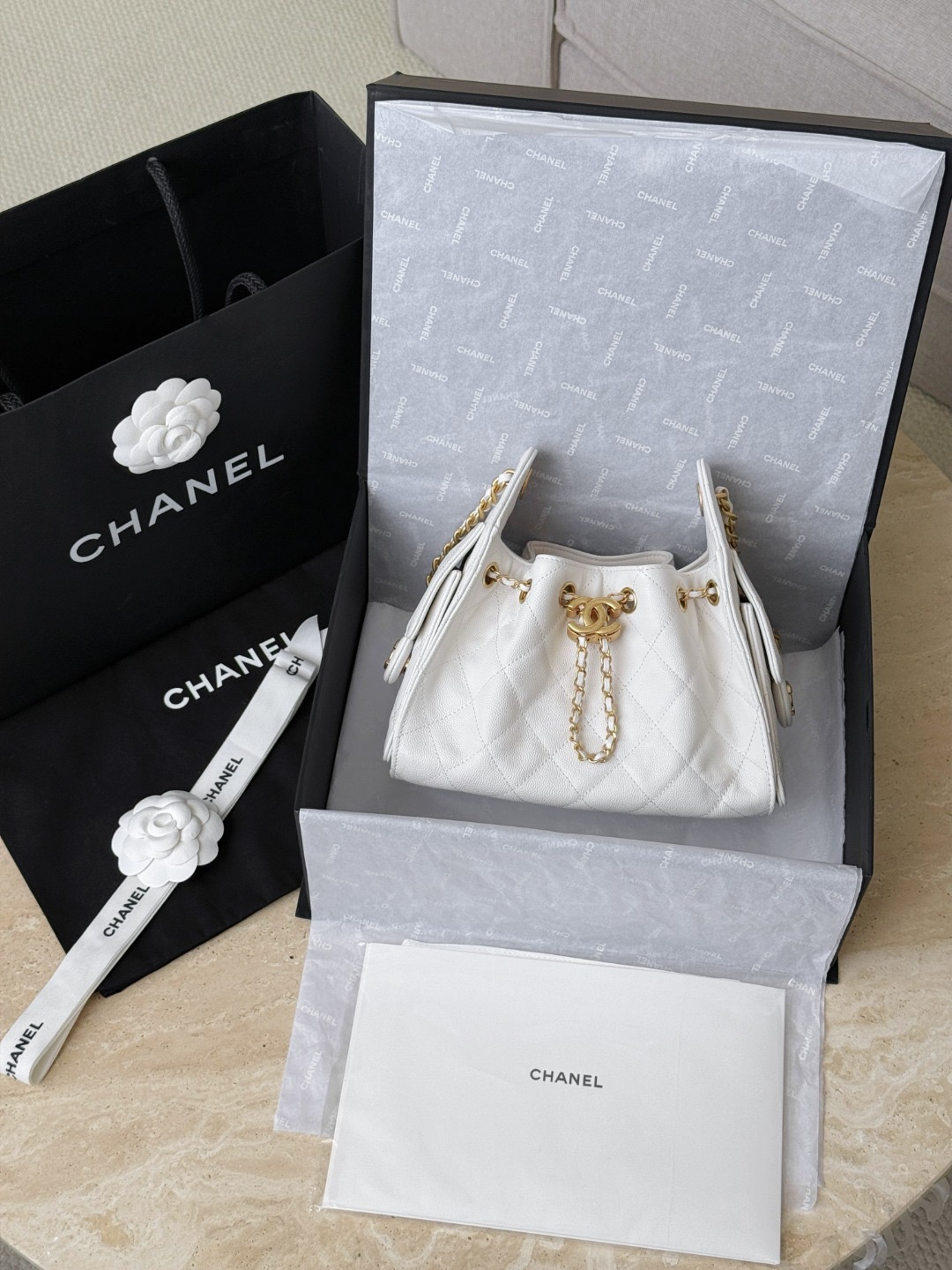 CHANEL 25Bag MINI In White - image 8