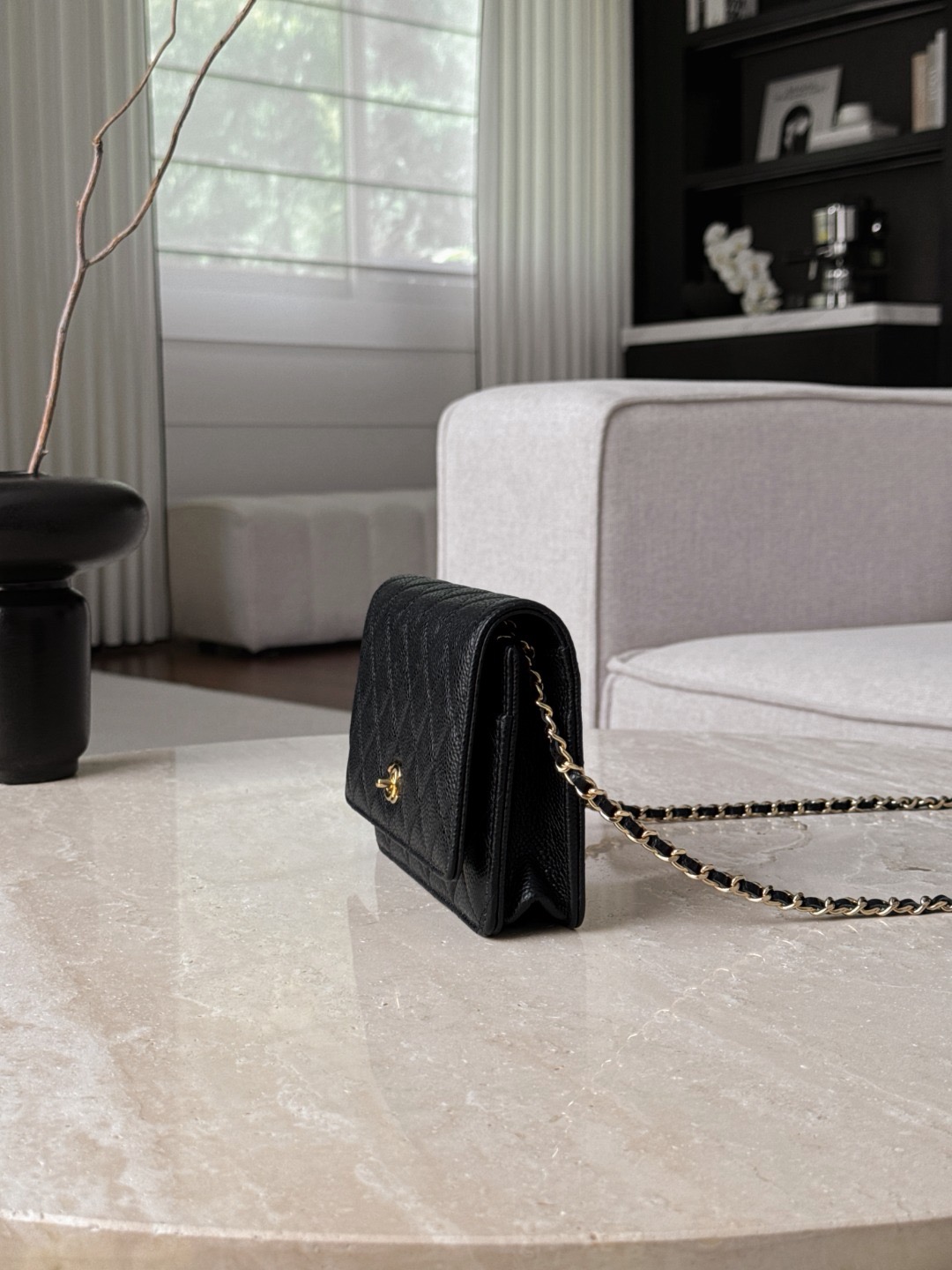 CHANEL WOC Calfskin in Black - image 4