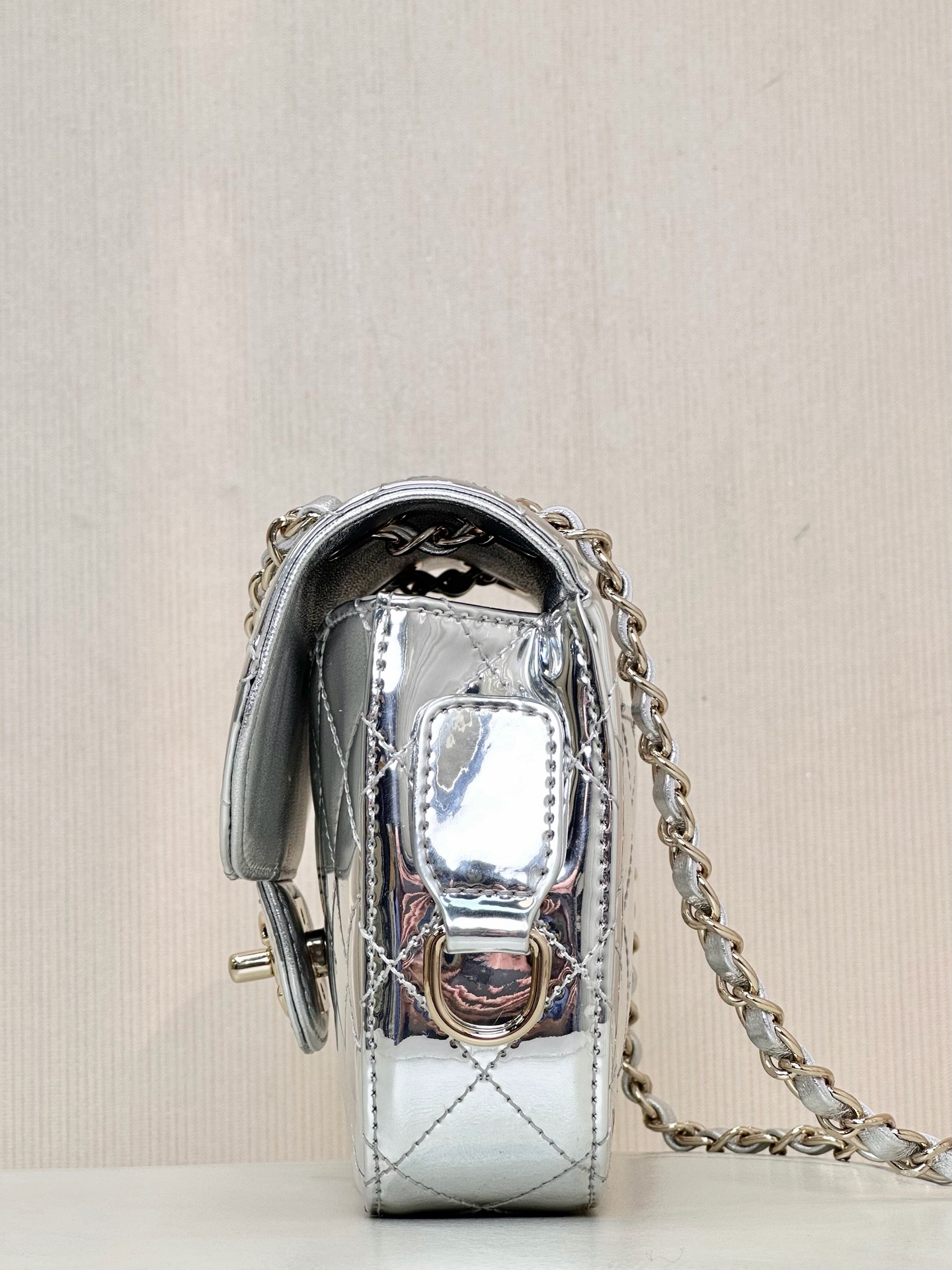 CHANEL Patent Leather Flap Star Bag - image 4