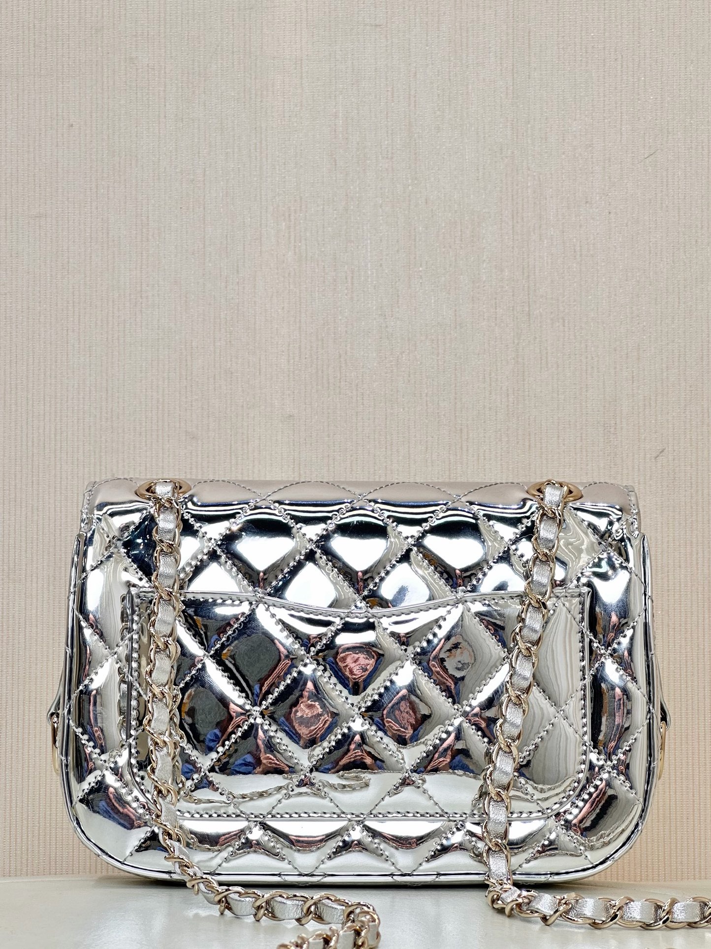 CHANEL Patent Leather Flap Star Bag - image 3