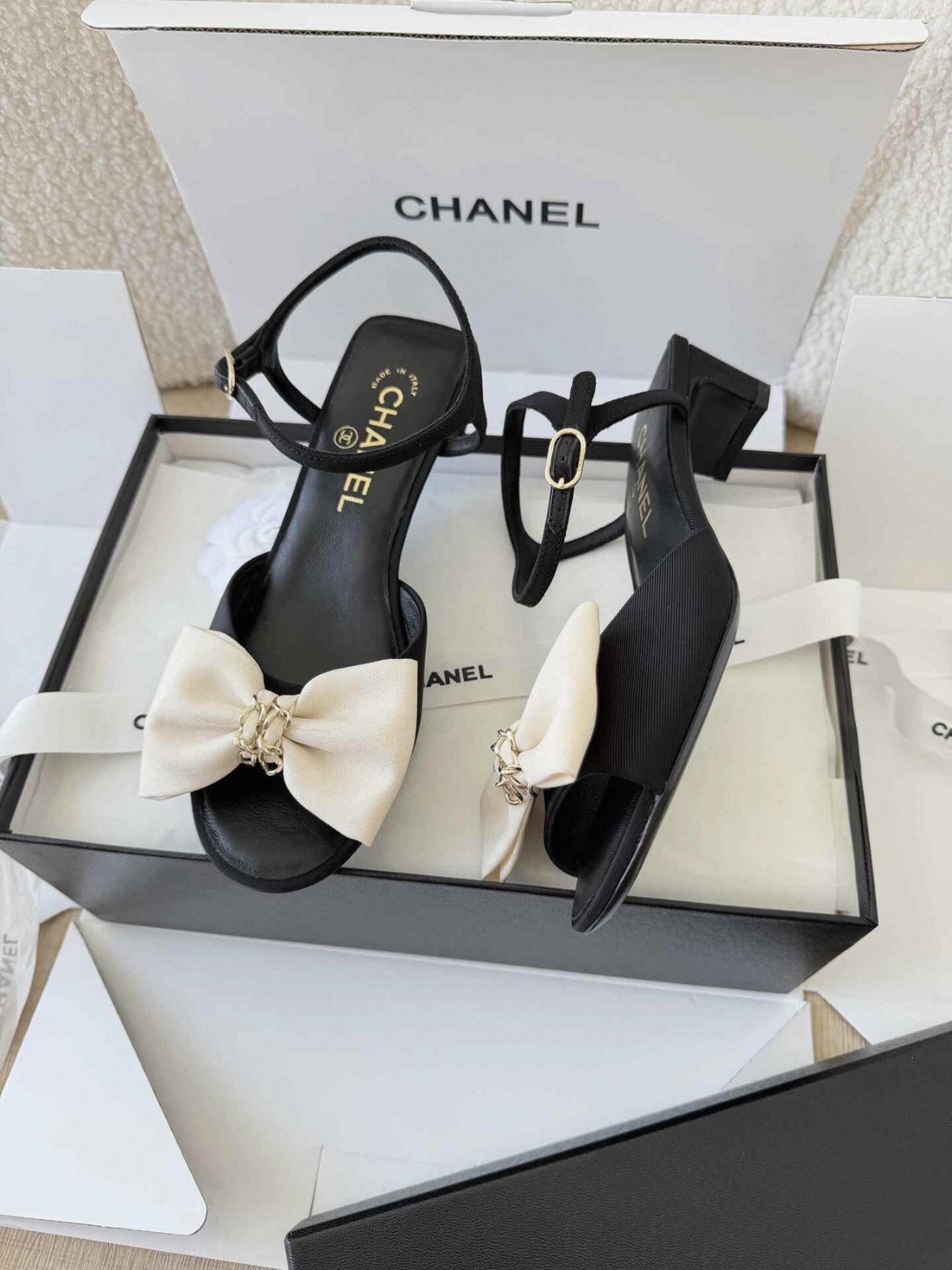 CHANEL Sandals Grosgrain - image 3