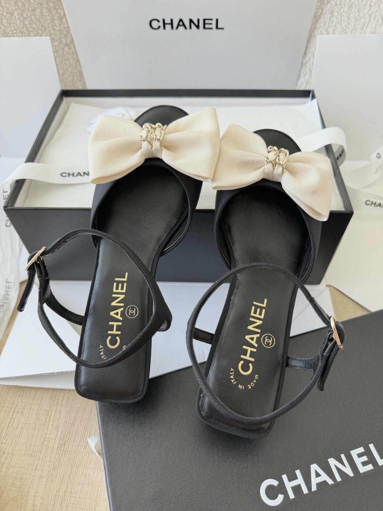 CHANEL Sandals Grosgrain - image 4