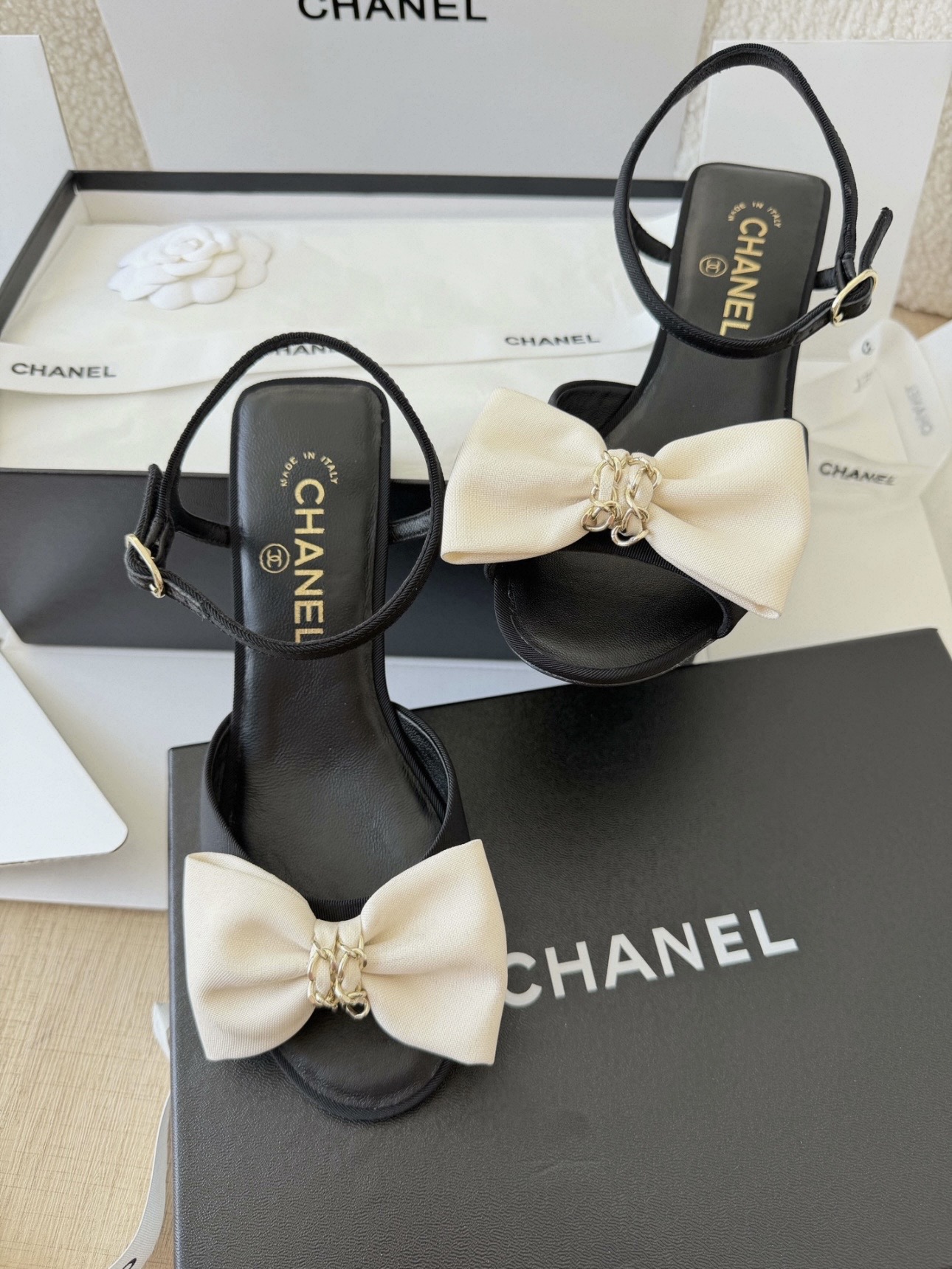 CHANEL Sandals Grosgrain - image 5