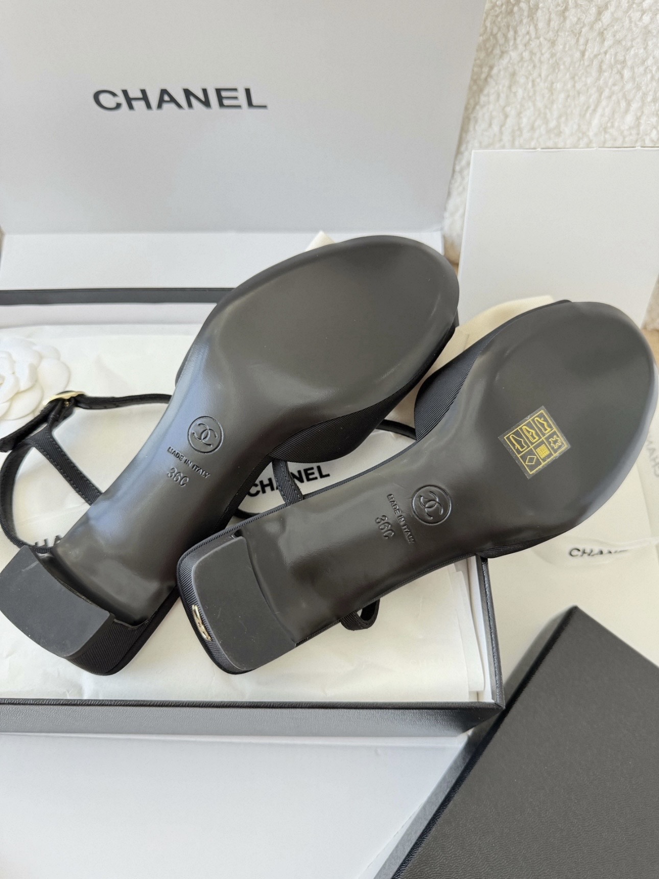 CHANEL Sandals Grosgrain - image 6
