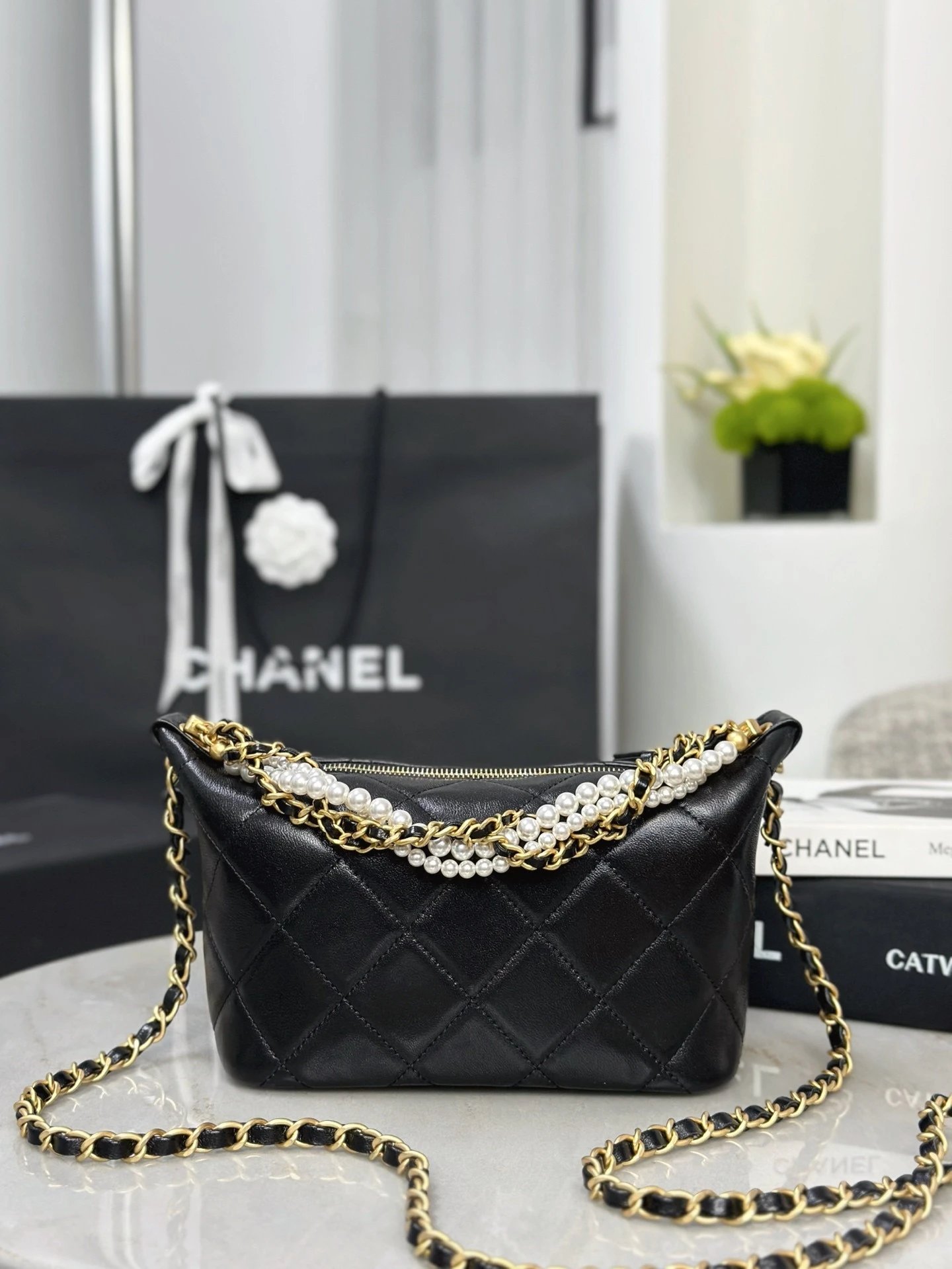 CHANEL 26C Peral shiny lambskin - image 3