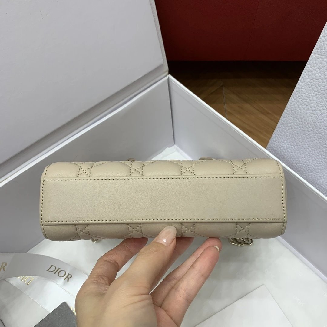 MINI Lady D-Joy Bag Cannage Lambskin-Sand-Colored - image 5