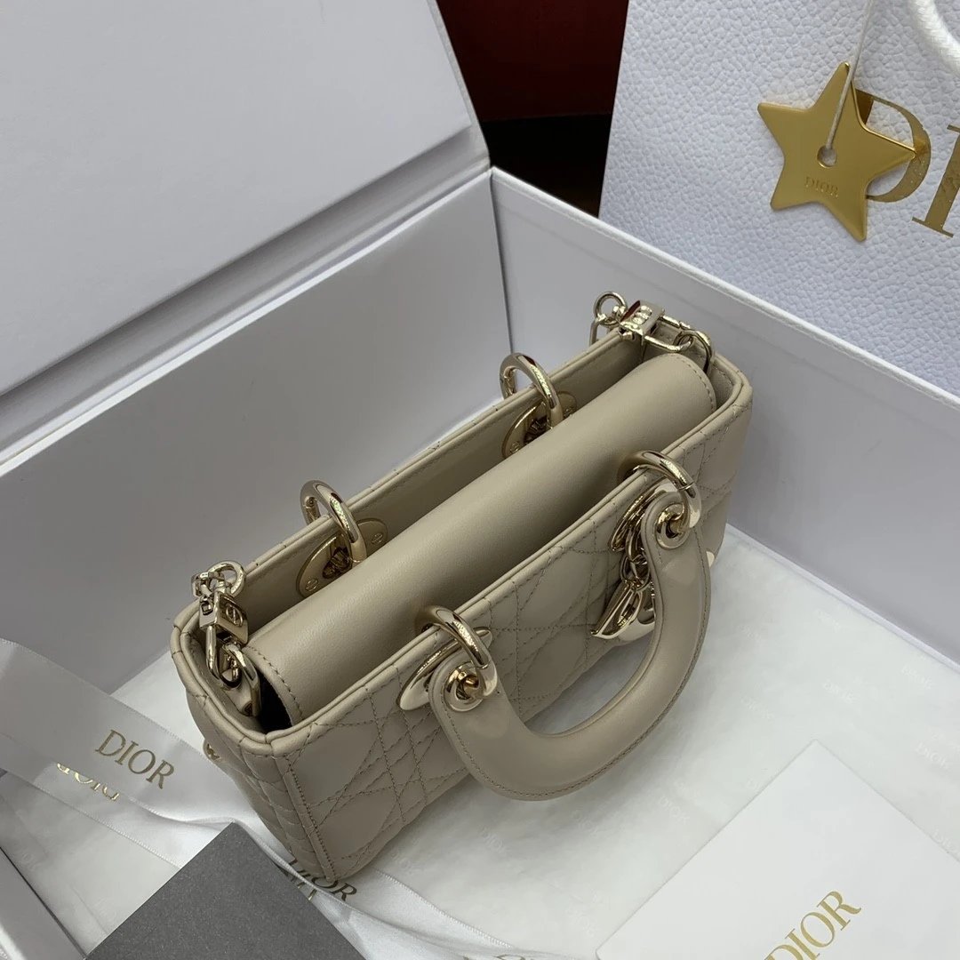 MINI Lady D-Joy Bag Cannage Lambskin-Sand-Colored - image 6