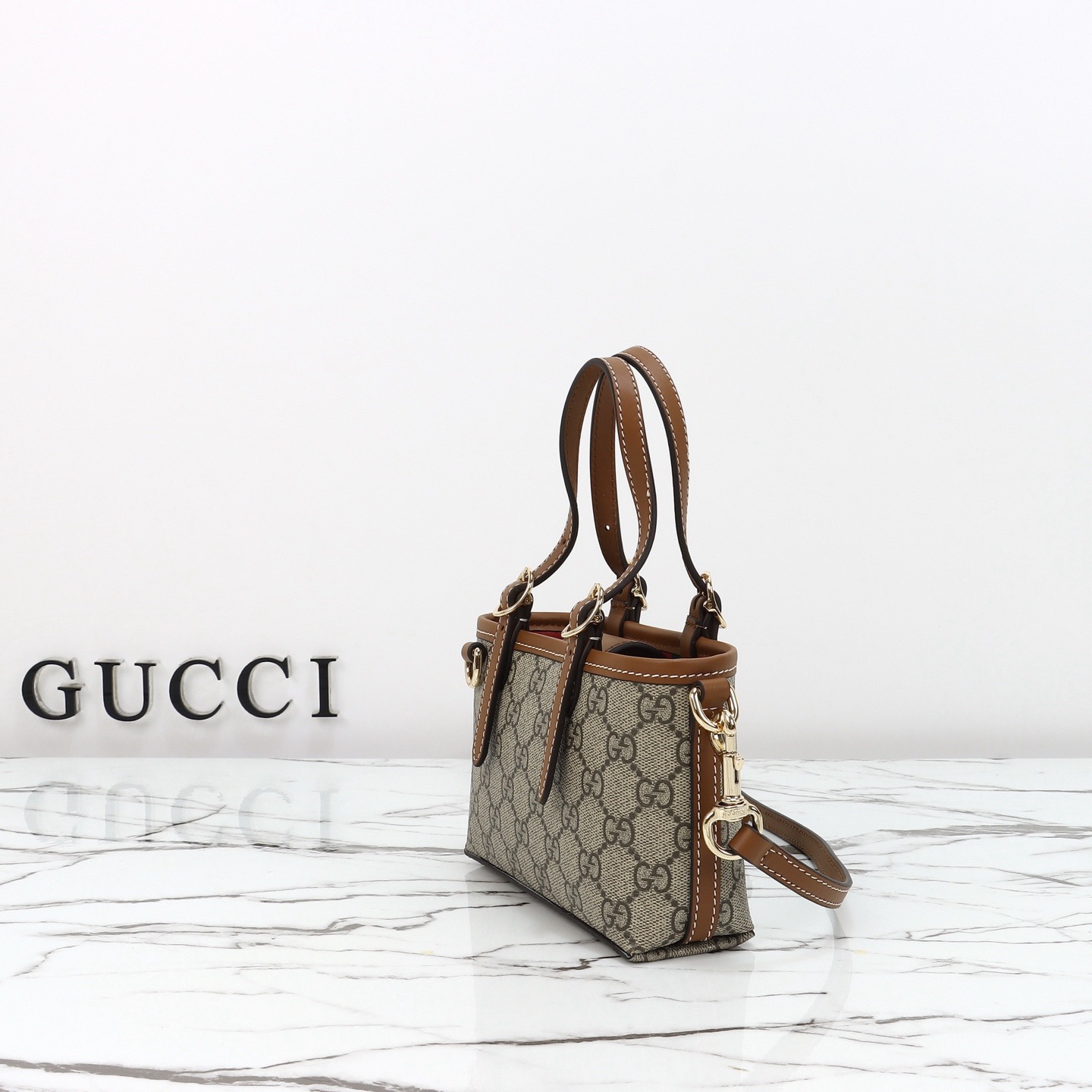 GUCCI GG Emblem mini bag - image 4