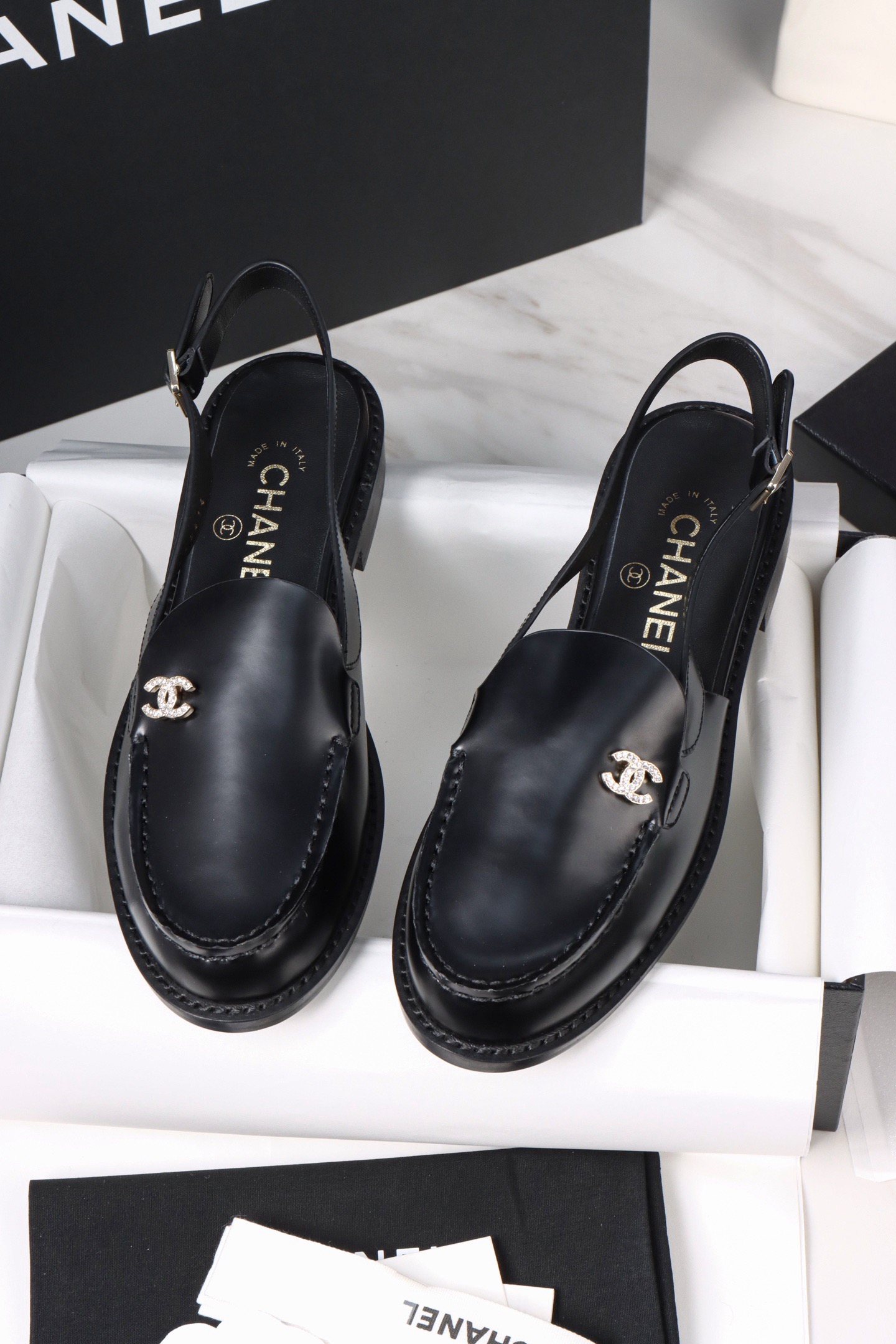 CHANEL Slingbacks Shiny calfskin - image 2