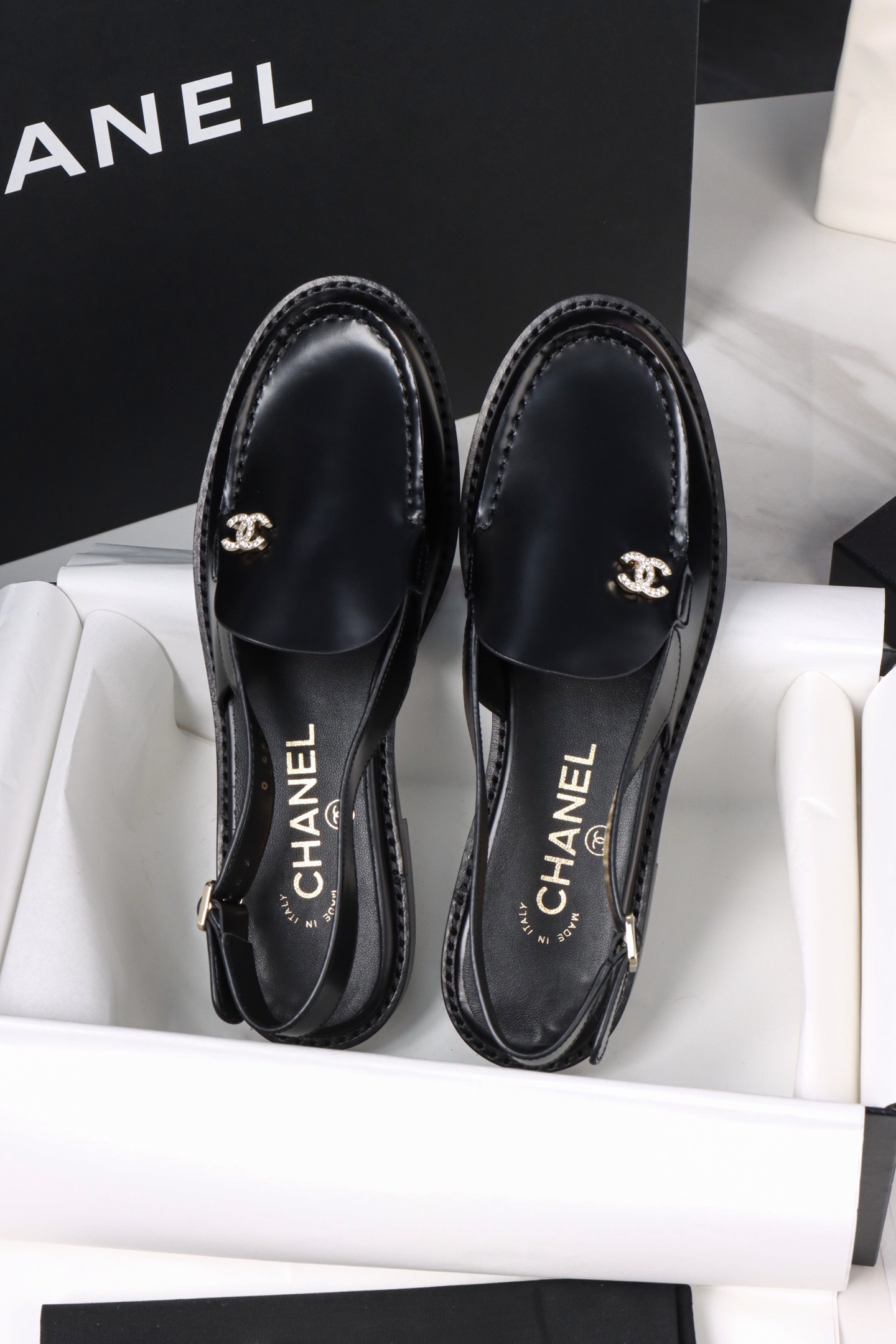 CHANEL Slingbacks Shiny calfskin - image 3