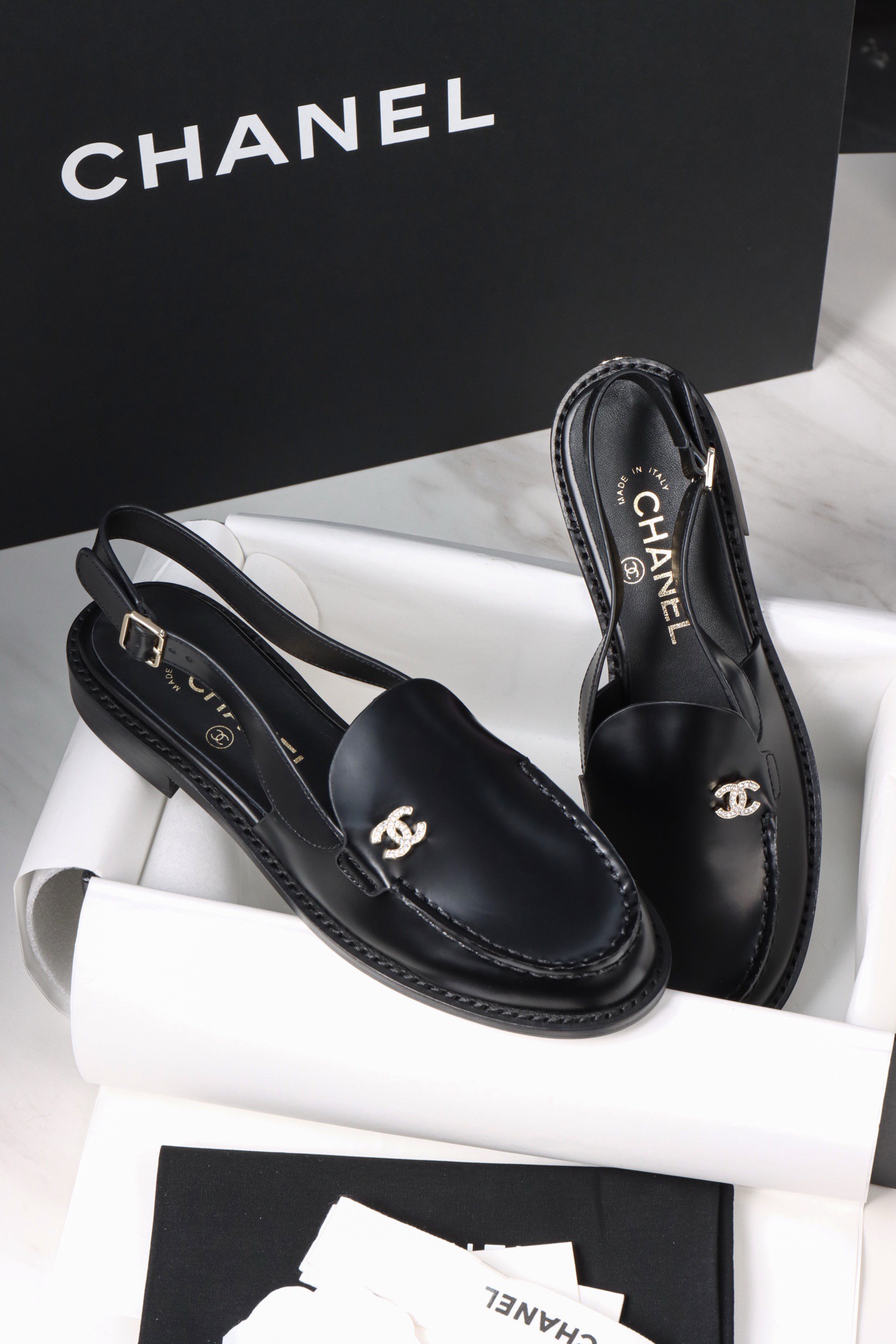 CHANEL Slingbacks Shiny calfskin - image 4