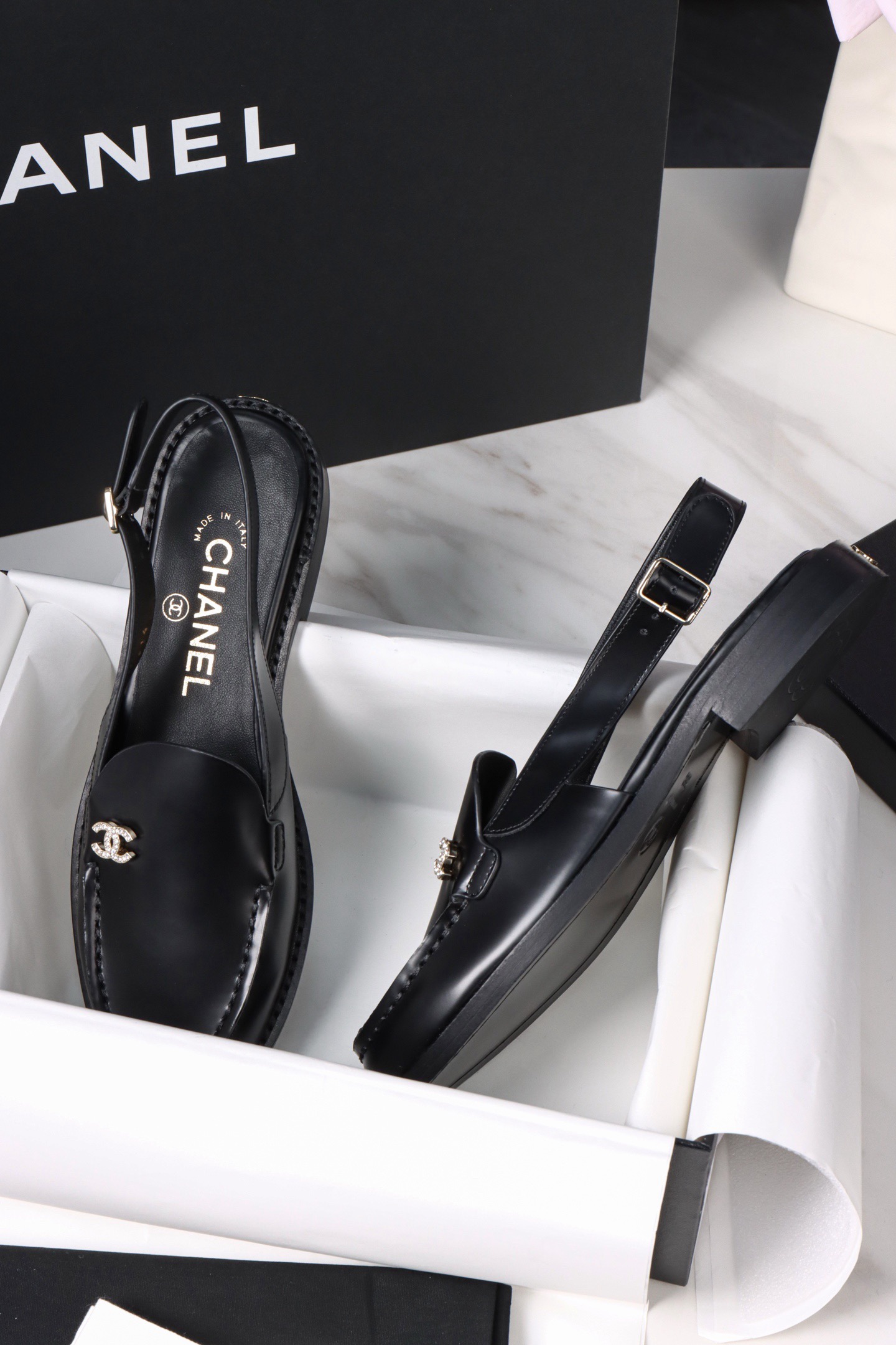 CHANEL Slingbacks Shiny calfskin - image 5
