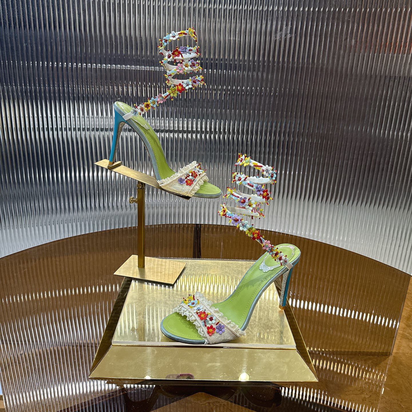 RENE CAOVILLA 26ss Jeweled BLOOM SANDAL 105 - image 4