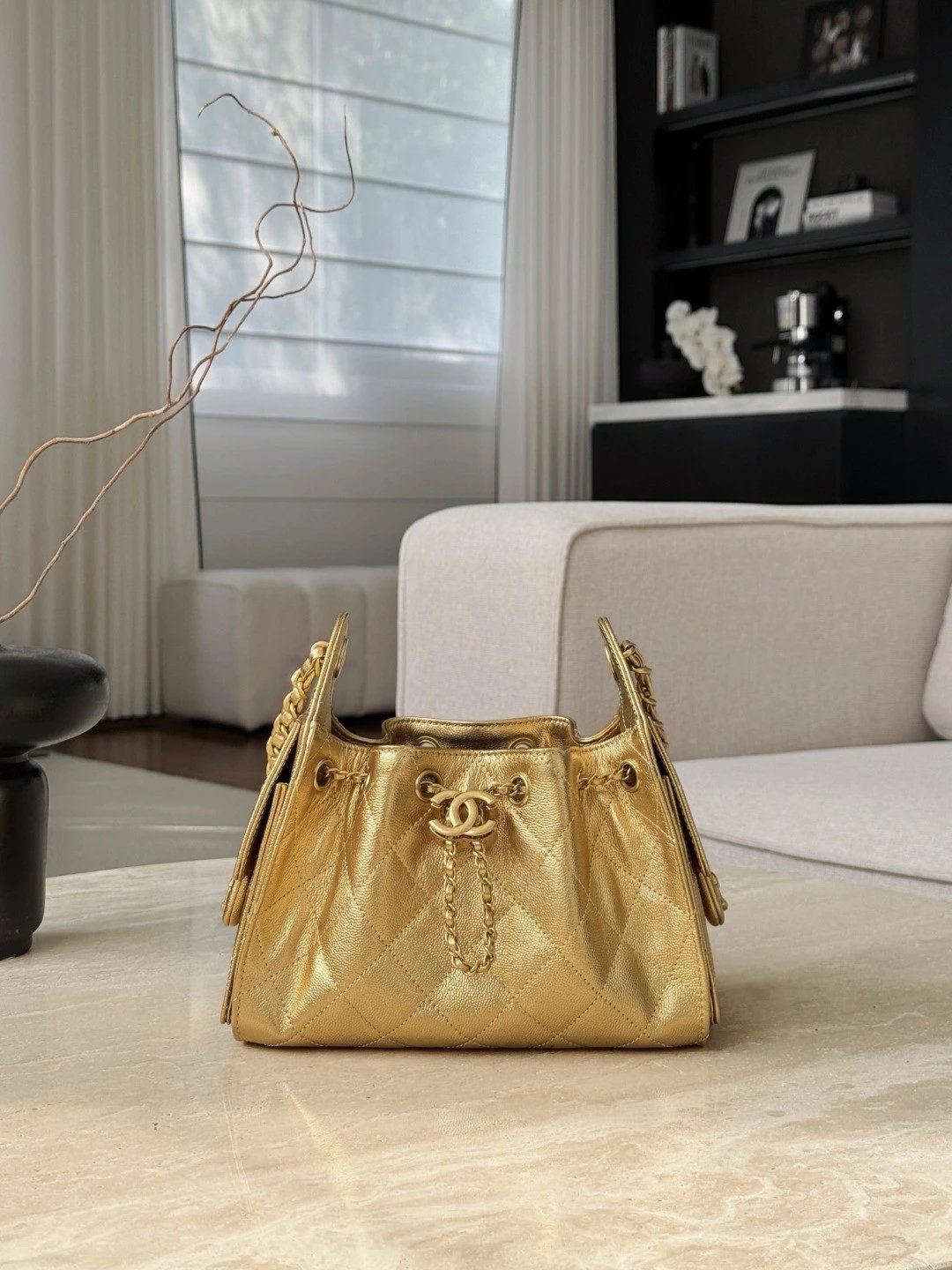 CHANEL 26C Hobobag Gold Color - image 2