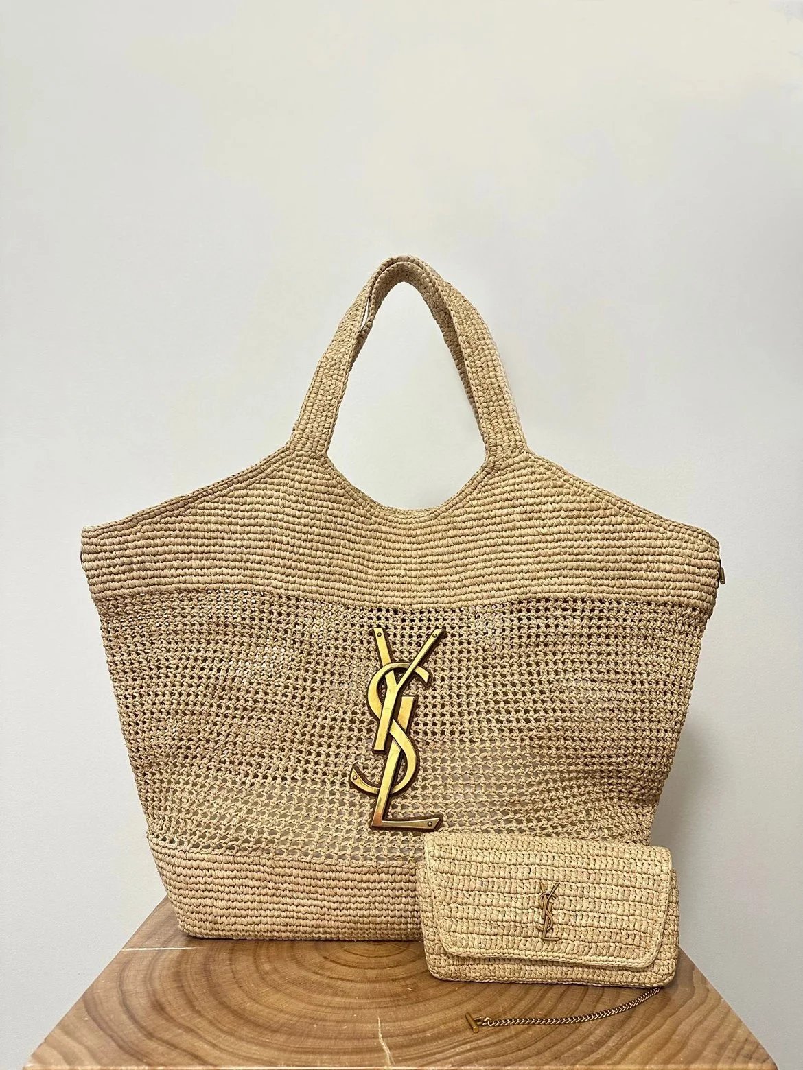 YSL ICARE IN RAFFIA Tote - image 2