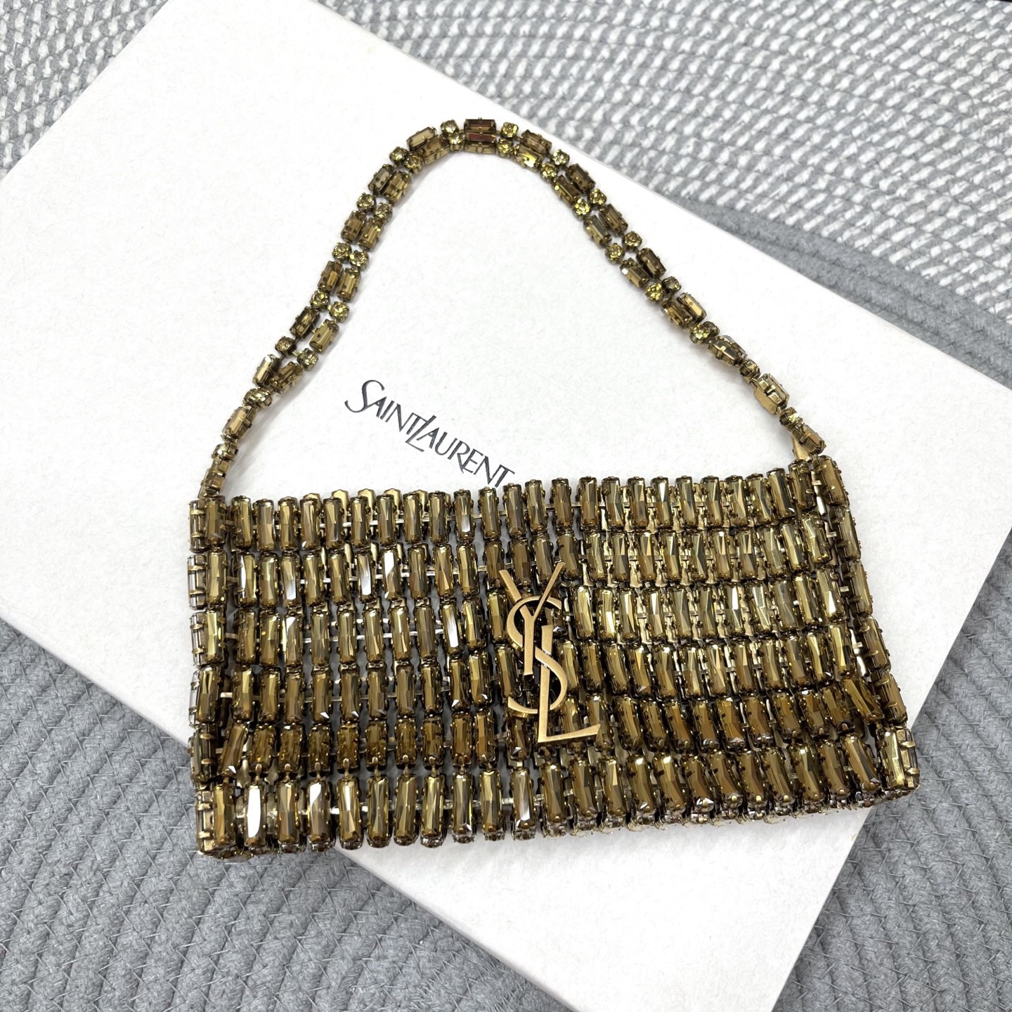 YSL EVENING bag in crystals - image 2