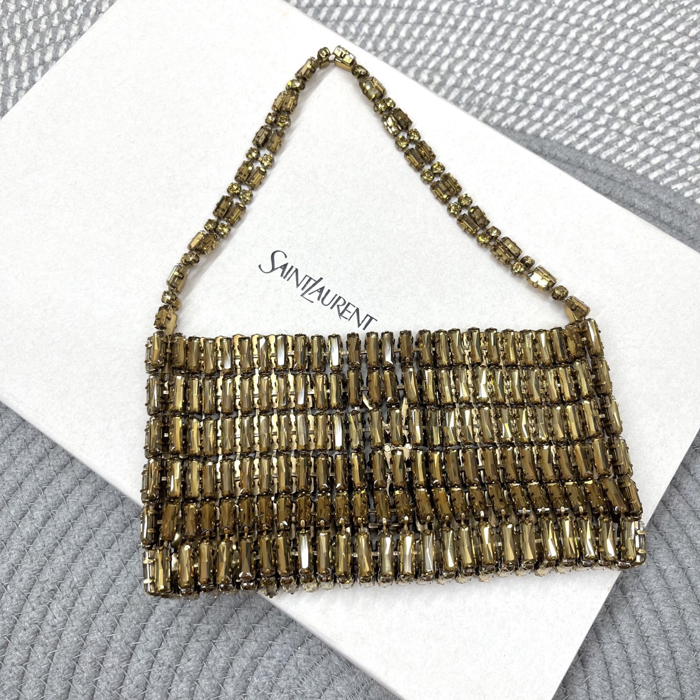YSL EVENING bag in crystals - image 3