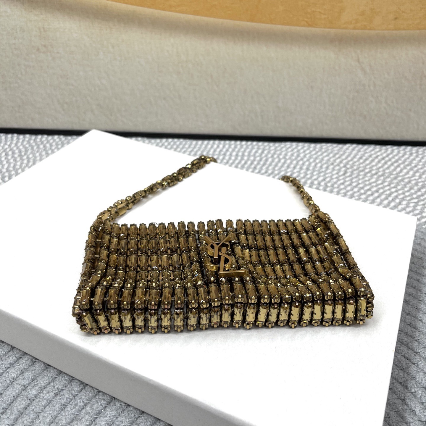 YSL EVENING bag in crystals - image 4
