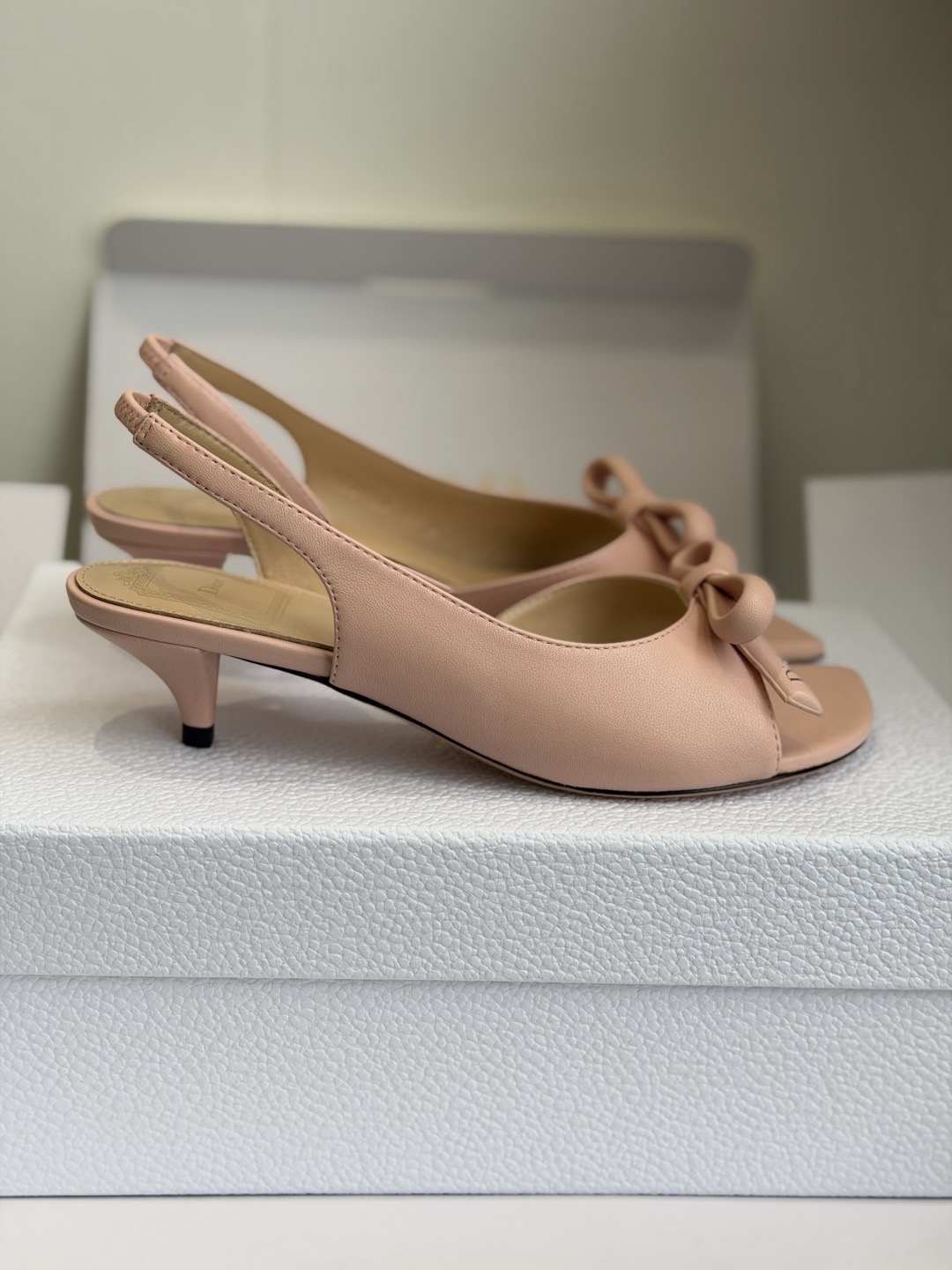 Dior Bow Heeled Slingback Sandal - image 3