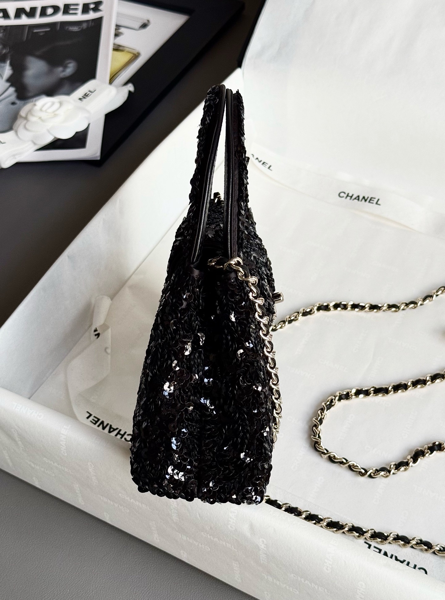 Chanel Kelly Sequins Mini Bag - image 4
