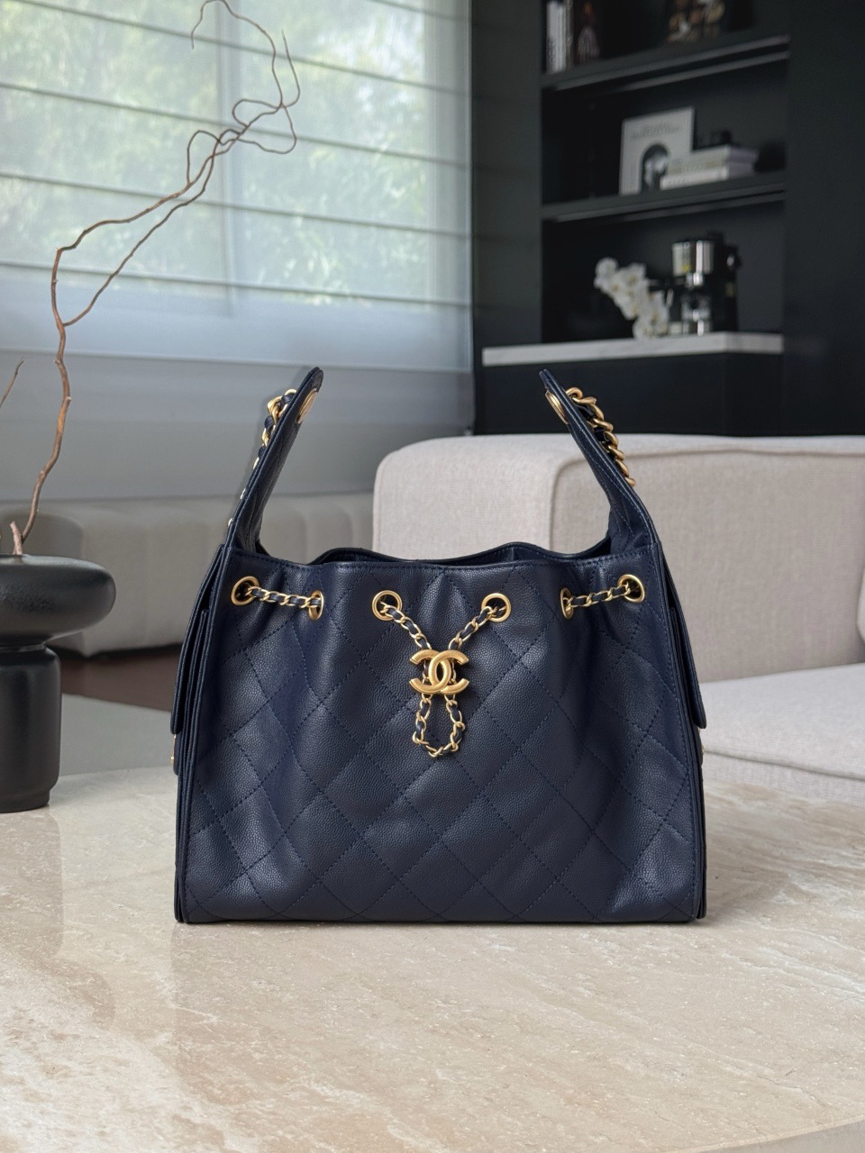 CHANEL 26C 25Bag Caviar leather In Dark Blue - image 2
