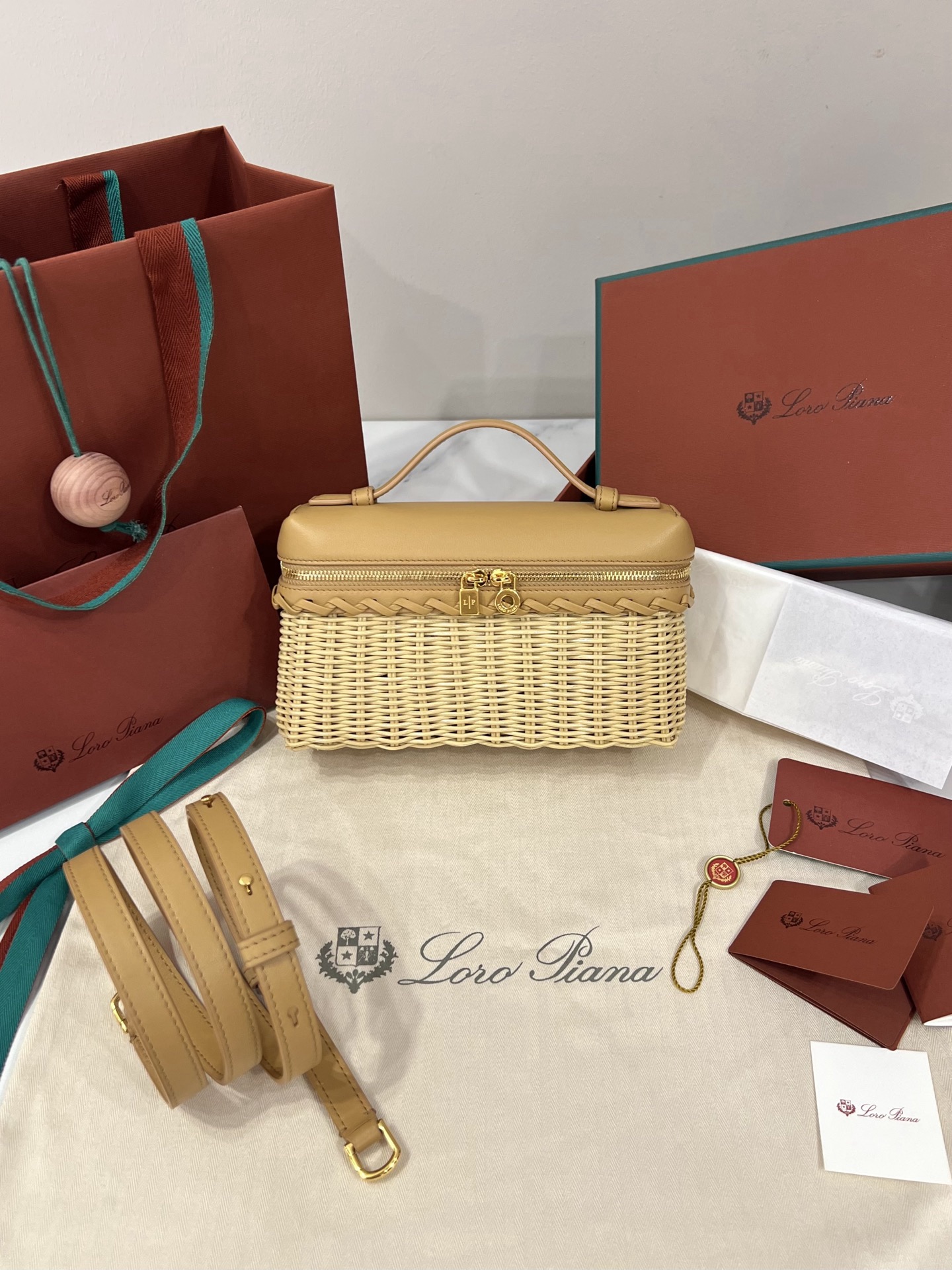 LORO PIANA Extra Pocket L19 East-West Wicker - image 2