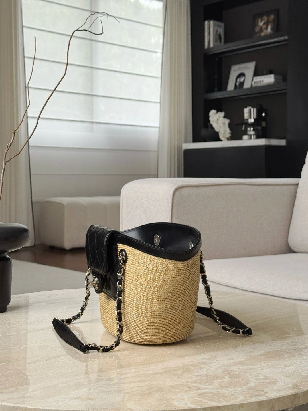 CHANEL Tote Braided Straw - image 4