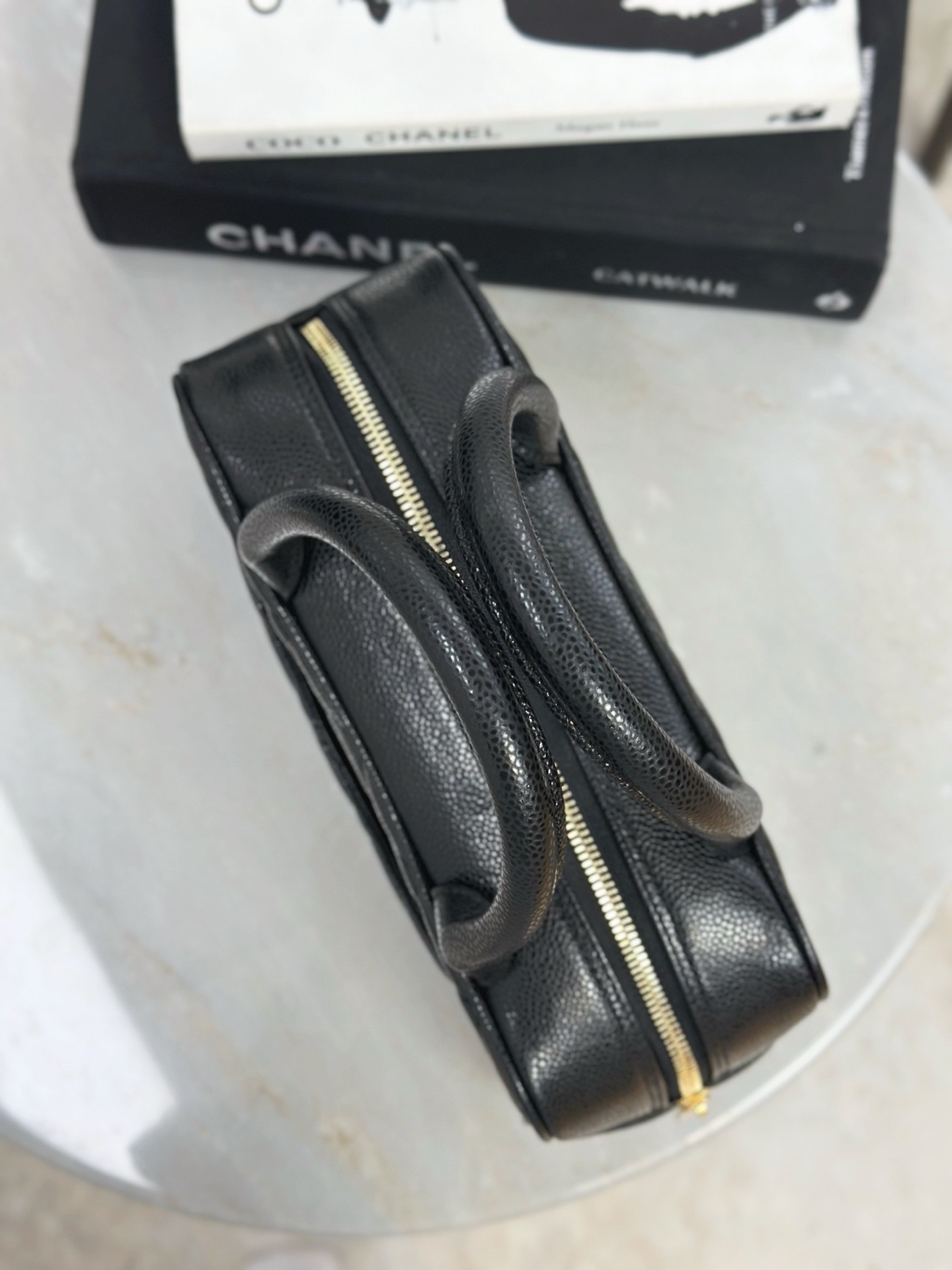 CHANEL Vintage Matelassé Mini Boston Handbag - image 6