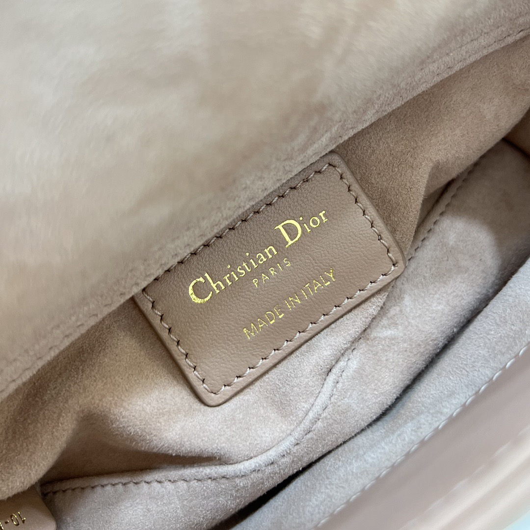Micro Lady D-Joy Bag Cannage Lambskin Rose des Vents - image 9