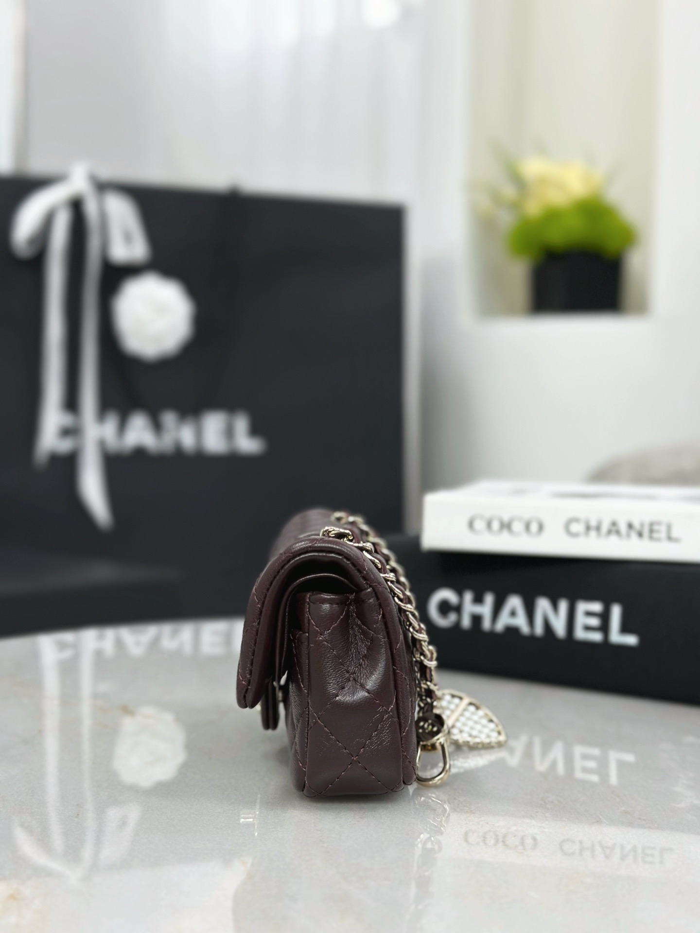CHANEL Classic Mini Bag with hook - image 4