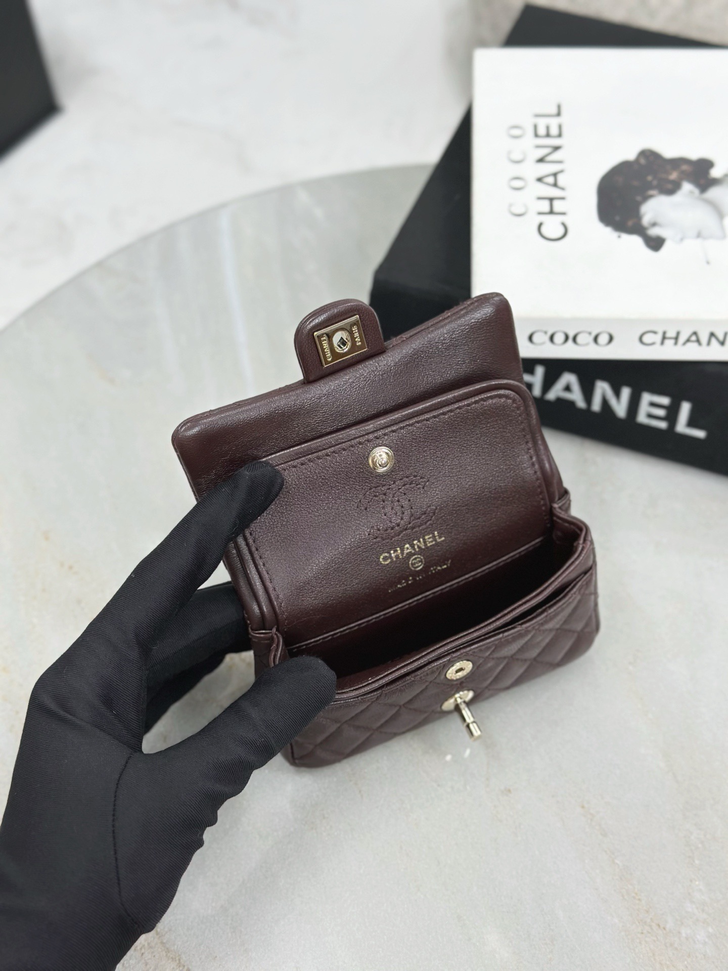 CHANEL Classic Mini Bag with hook - image 7