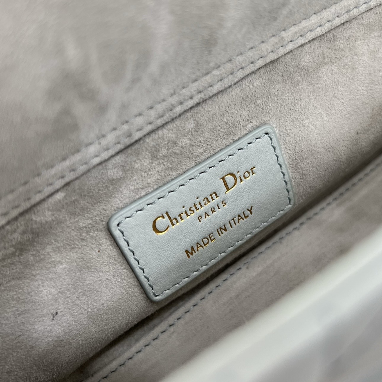 Small Lady D-joy Lake Blue Cannage Lambskin - image 8