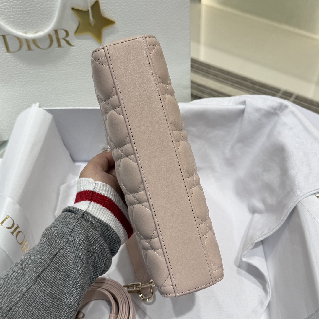 DIOR Lady D-Joy Bag Cannage Lambskin Rose des Vents - image 5