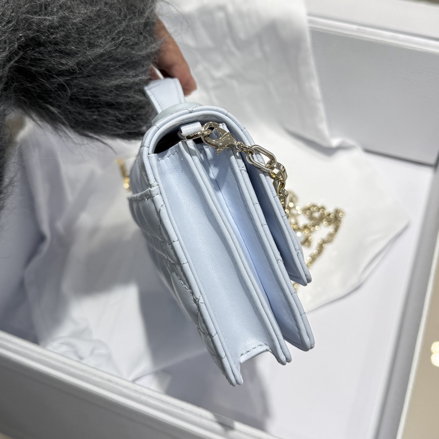 Mini My Dior Bag Glacier Blue - image 4