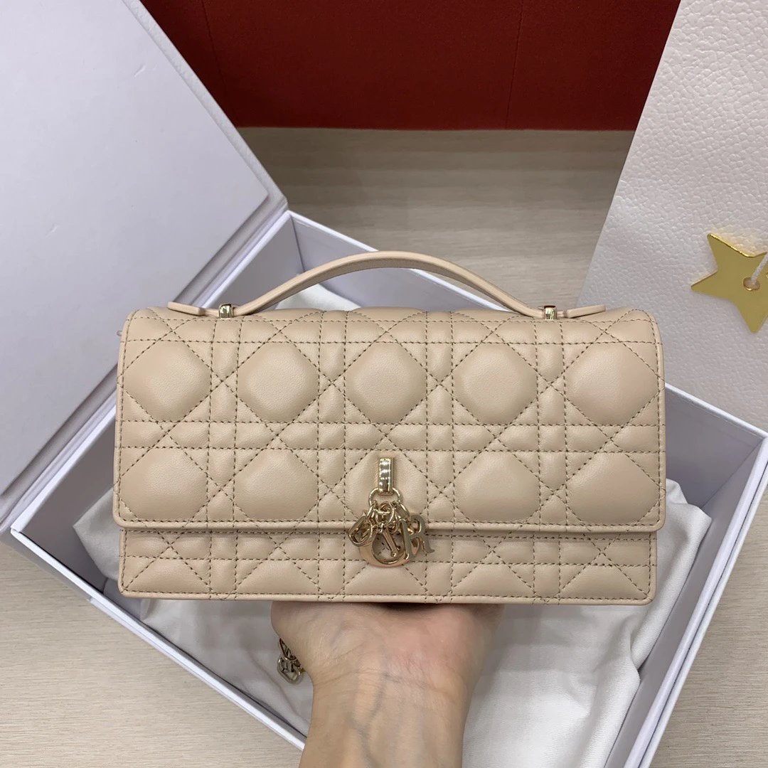 Mini My Dior Bag Powder Beige Cannage Lambskin - image 2