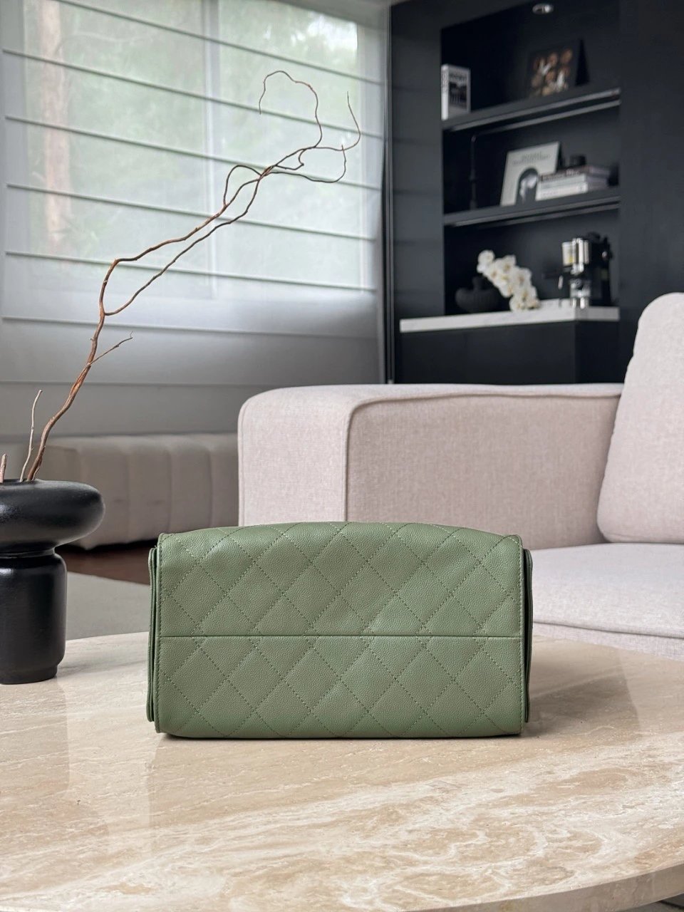 CHANEL 25Bag Caviar leather In Green - image 5