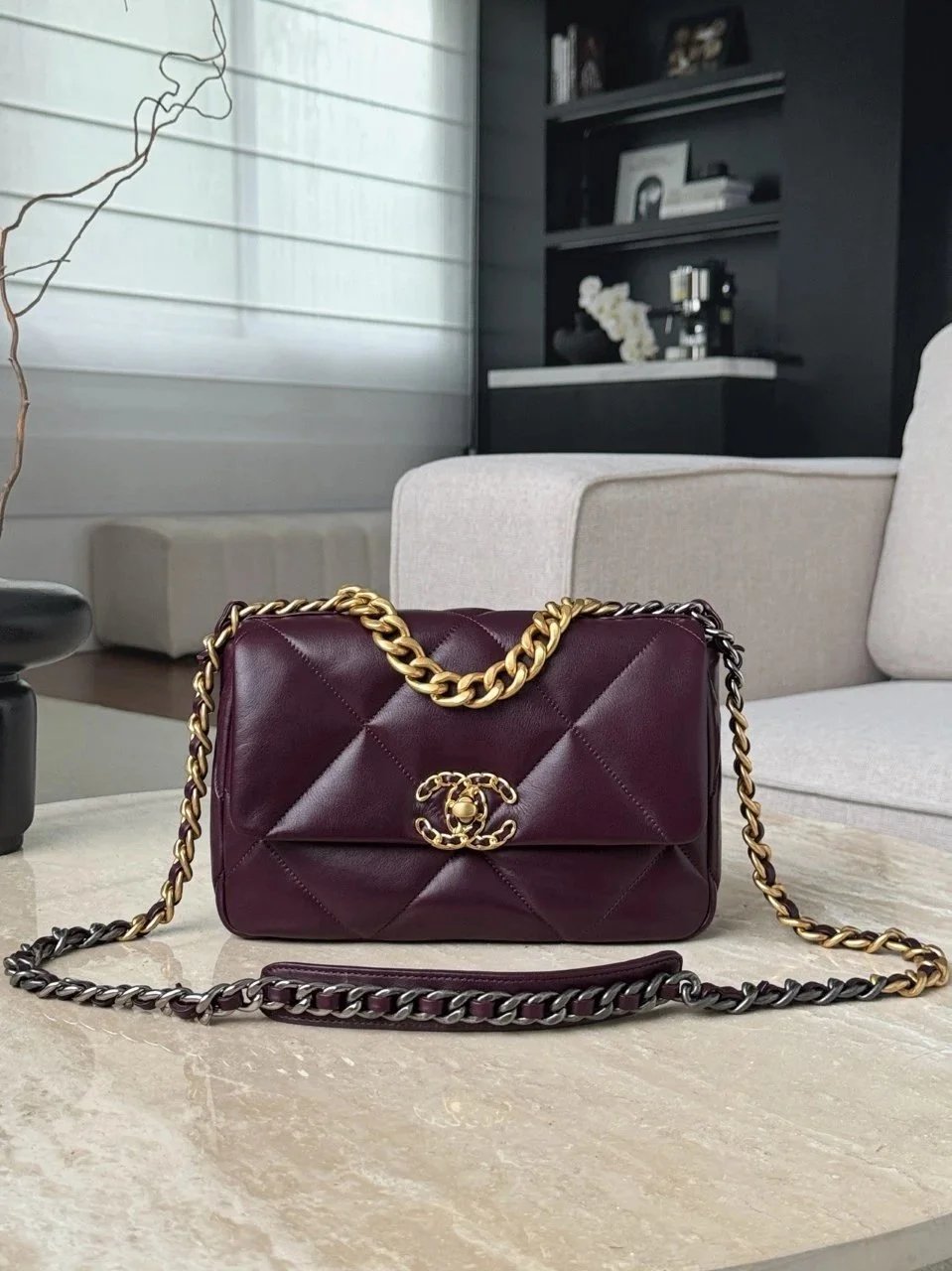 CHANEL Shiny Calfskin 19Flap bags - image 2