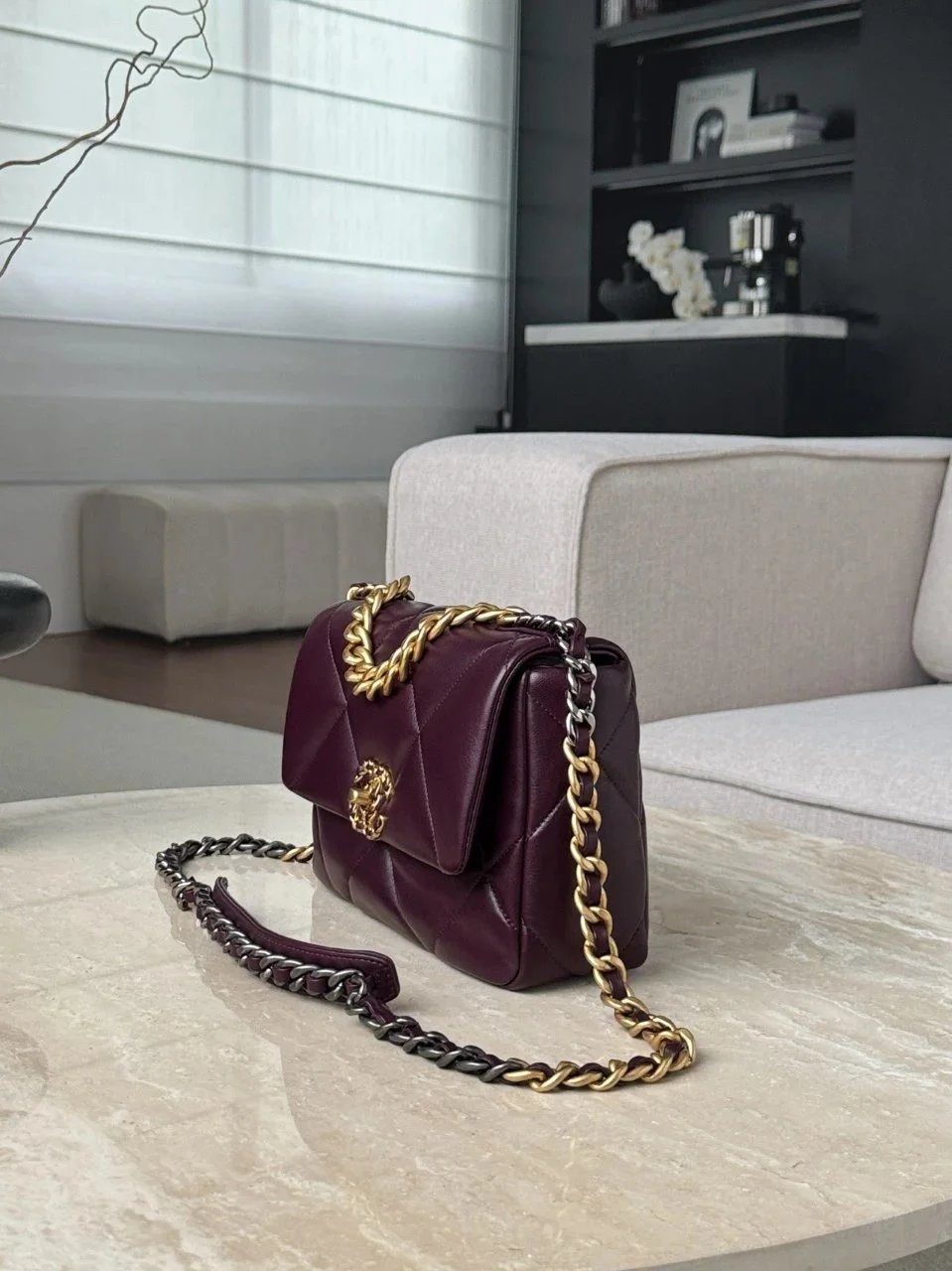CHANEL Shiny Calfskin 19Flap bags - image 4