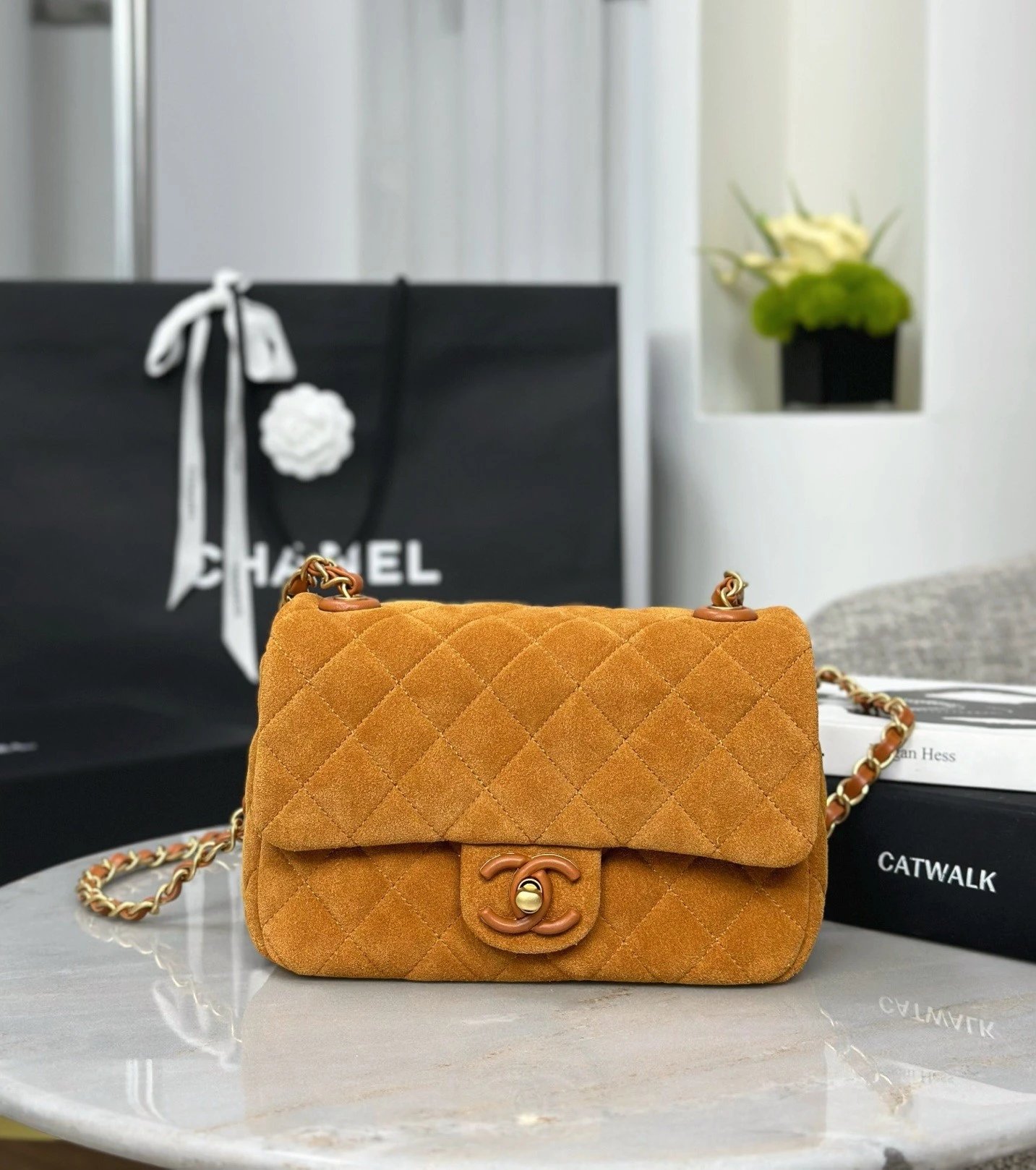 CHANEL 26C Suede Flap Bag MINI - image 2