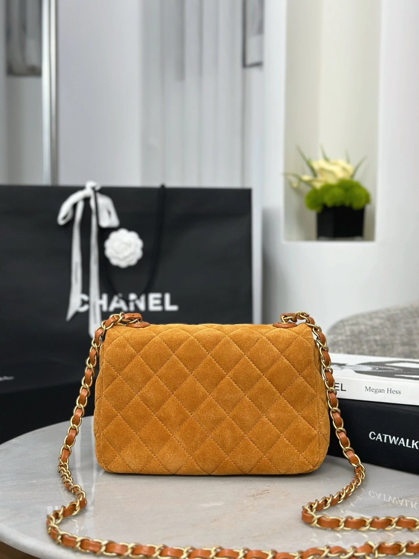 CHANEL 26C Suede Flap Bag MINI - image 4